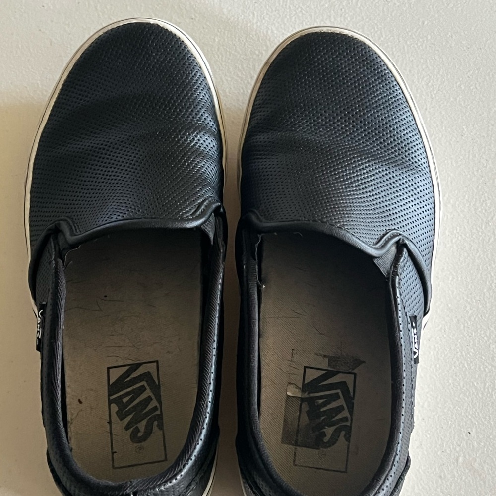 Vans Black Slip-On Sneakers Classic Design
